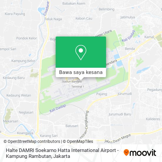 Peta Halte DAMRI Soekarno Hatta International Airport - Kampung Rambutan