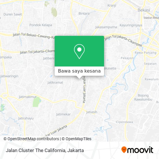 Peta Jalan Cluster The California