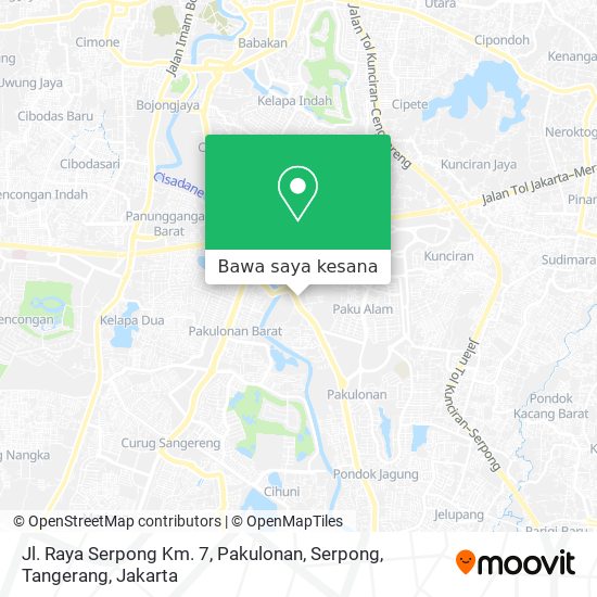 Peta Jl. Raya Serpong Km. 7, Pakulonan, Serpong, Tangerang