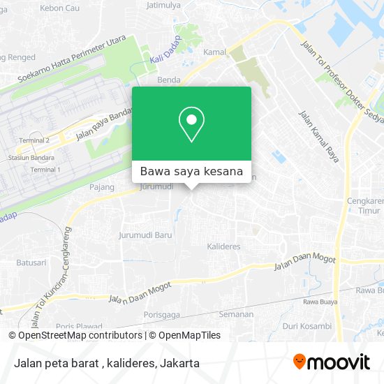 Peta Jalan peta barat , kalideres