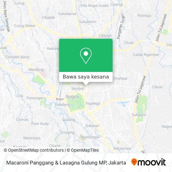 Peta Macaroni Panggang & Lasagna Gulung MP