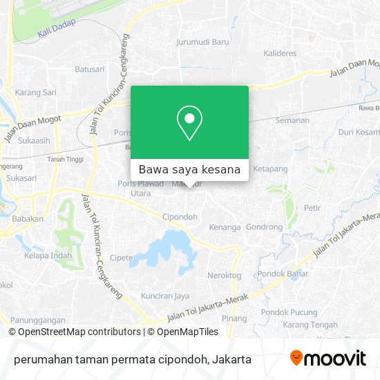 Peta perumahan taman permata cipondoh
