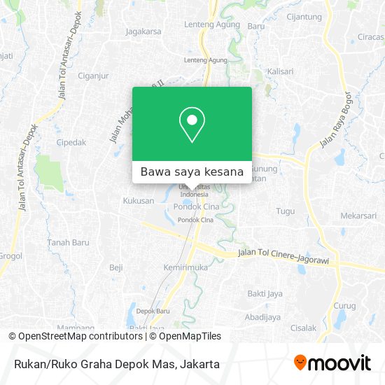 Peta Rukan/Ruko Graha Depok Mas