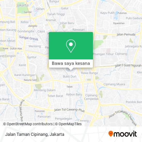 Peta Jalan Taman Cipinang