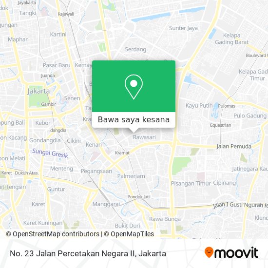 Peta No. 23 Jalan Percetakan Negara II