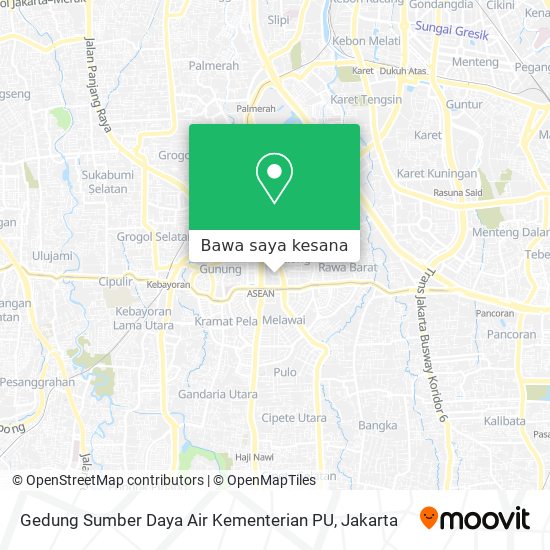 Peta Gedung Sumber Daya Air Kementerian PU