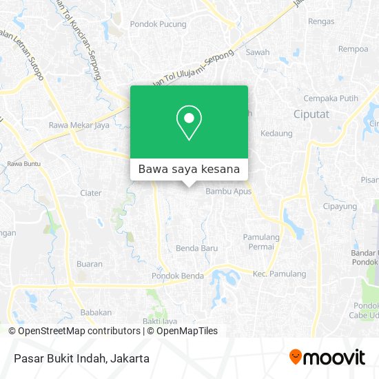 Peta Pasar Bukit Indah