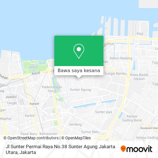 Peta Jl Sunter Permai Raya No.38 Sunter Agung Jakarta Utara
