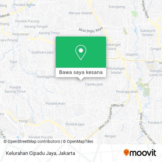 Peta Kelurahan Cipadu Jaya