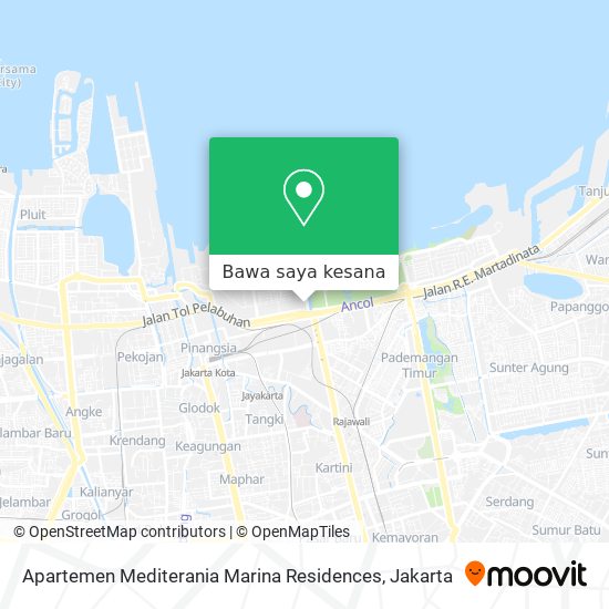 Peta Apartemen Mediterania Marina Residences