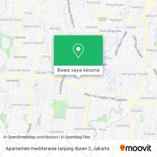 Peta Apartemen mediterania tanjung duren 2