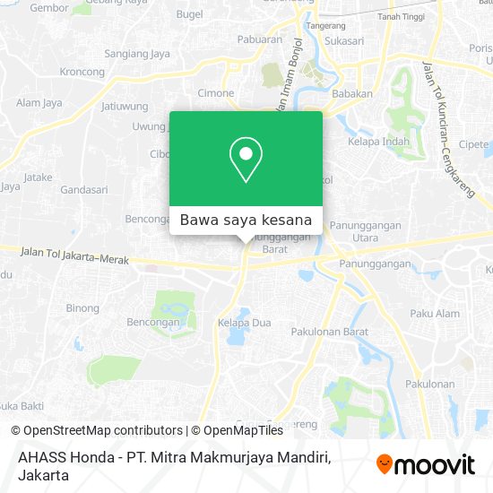 Peta AHASS Honda - PT. Mitra Makmurjaya Mandiri