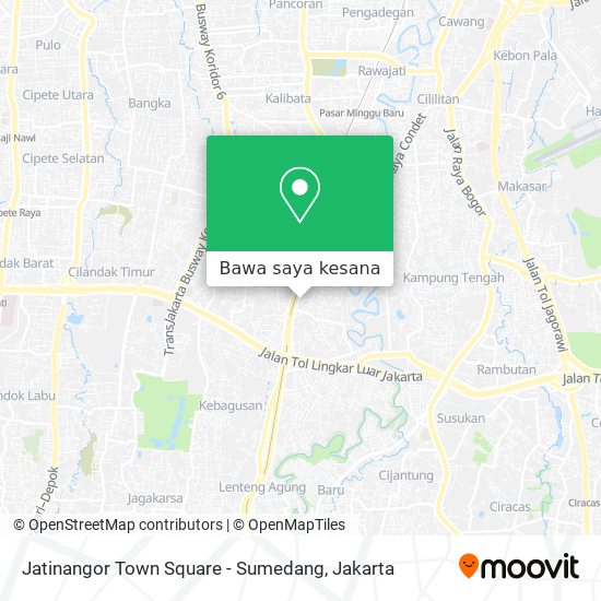 Peta Jatinangor Town Square - Sumedang