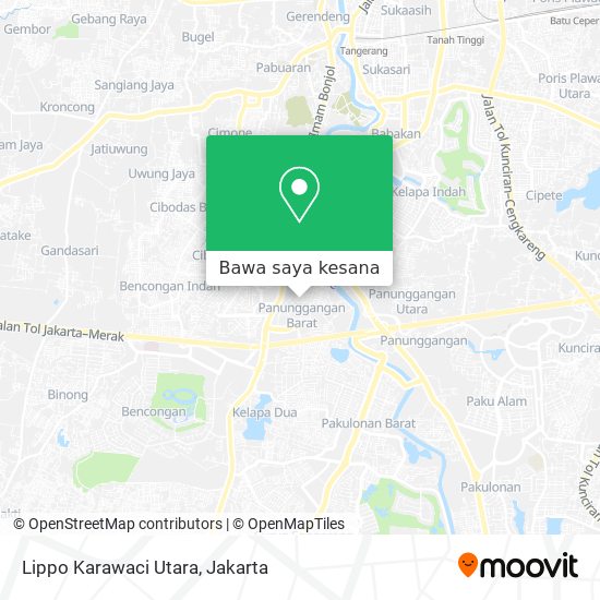 Peta Lippo Karawaci Utara