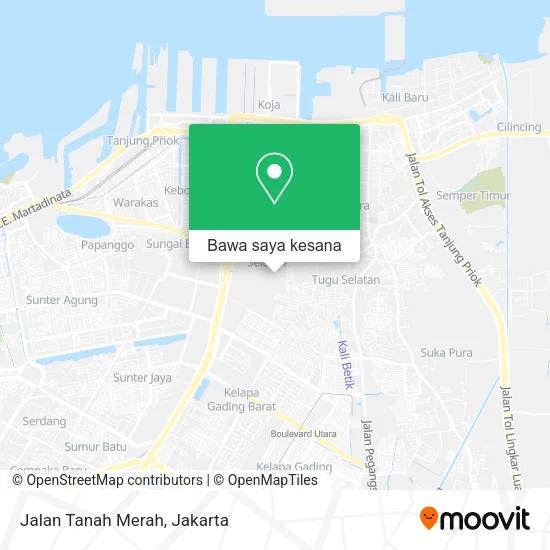 Peta Jalan Tanah Merah