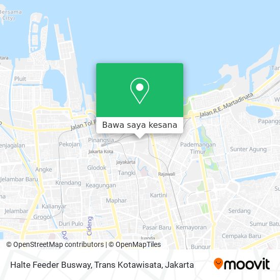 Peta Halte Feeder Busway, Trans Kotawisata