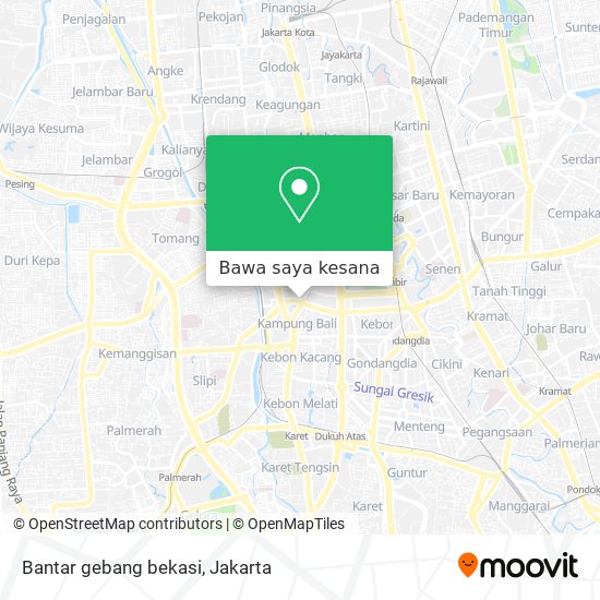 Peta Bantar gebang bekasi