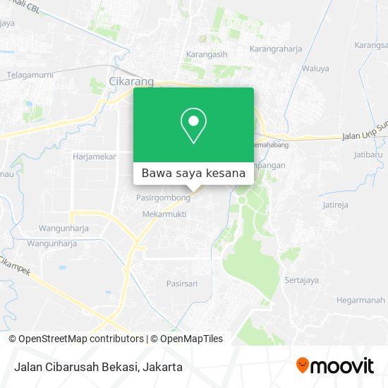 Peta Jalan Cibarusah Bekasi