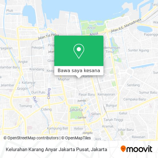 Peta Kelurahan Karang Anyar Jakarta Pusat