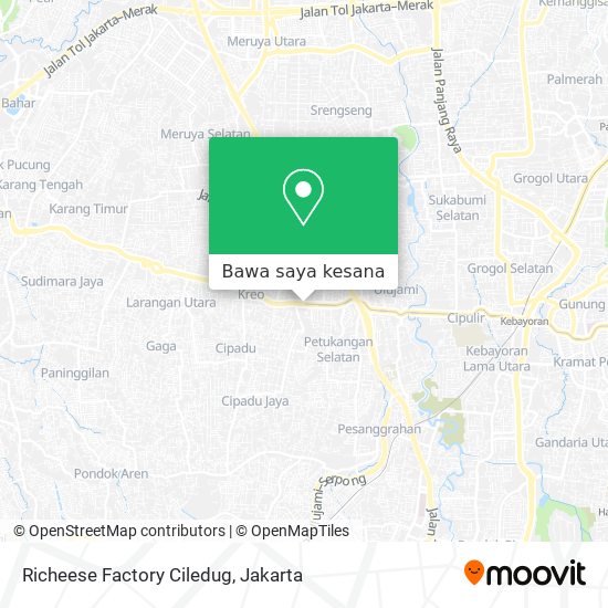Peta Richeese Factory Ciledug