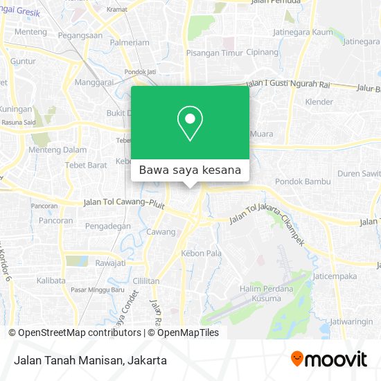 Peta Jalan Tanah Manisan