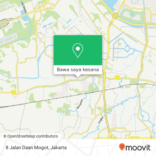 Peta 8 Jalan Daan Mogot