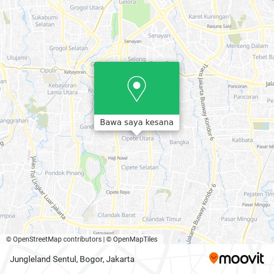 Peta Jungleland Sentul, Bogor