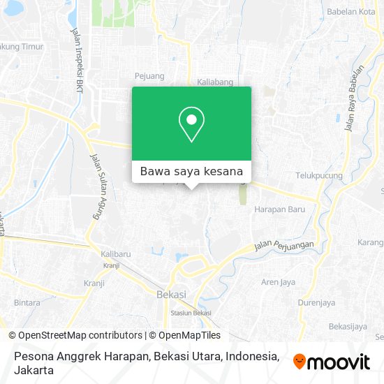 Peta Pesona Anggrek Harapan, Bekasi Utara, Indonesia