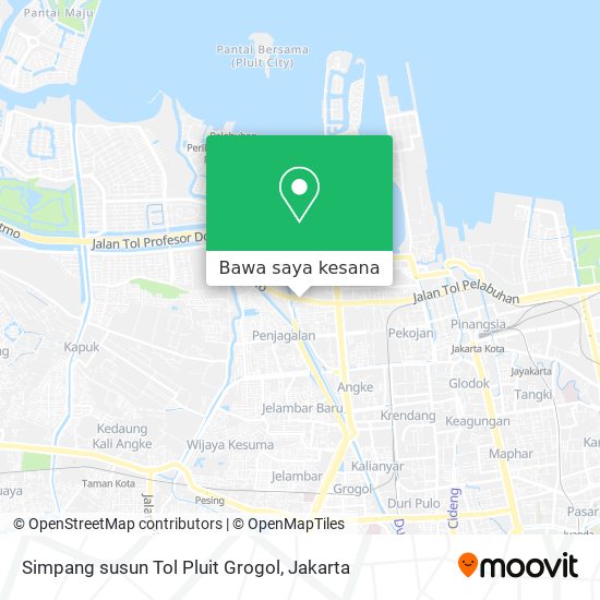 Peta Simpang susun Tol Pluit Grogol