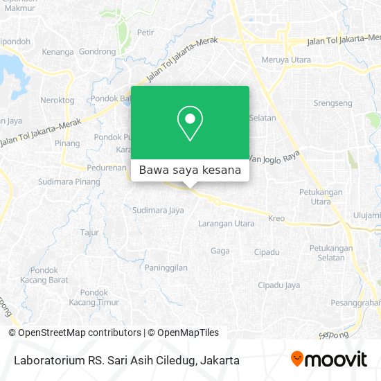 Peta Laboratorium RS. Sari Asih Ciledug