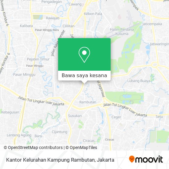 Peta Kantor Kelurahan Kampung Rambutan