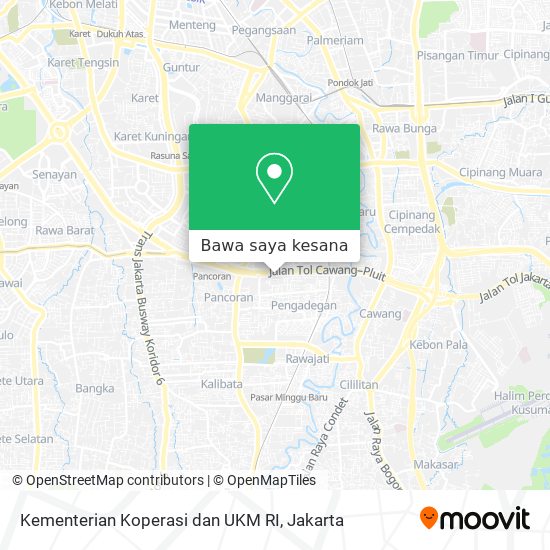 Peta Kementerian Koperasi dan UKM RI