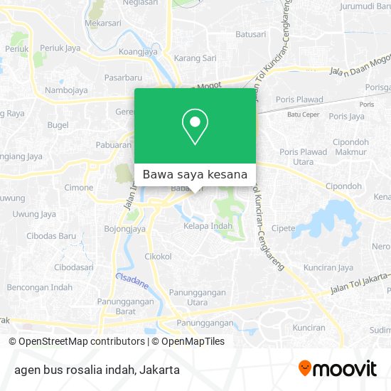 Peta agen bus rosalia indah