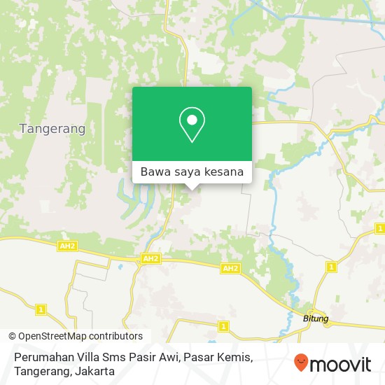 Peta Perumahan Villa Sms Pasir Awi, Pasar Kemis, Tangerang