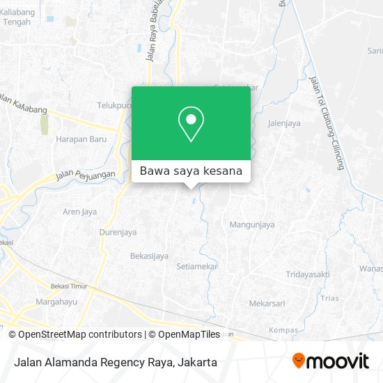 Peta Jalan Alamanda Regency Raya