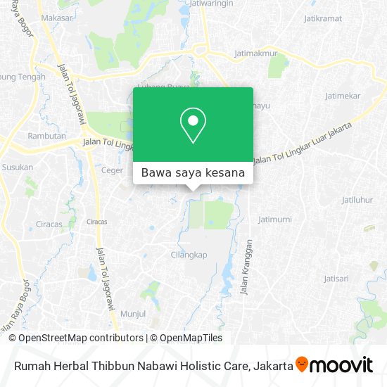 Peta Rumah Herbal Thibbun Nabawi Holistic Care