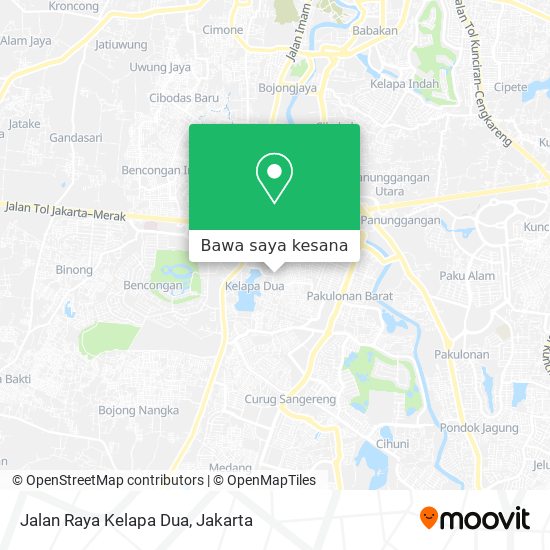 Peta Jalan Raya Kelapa Dua