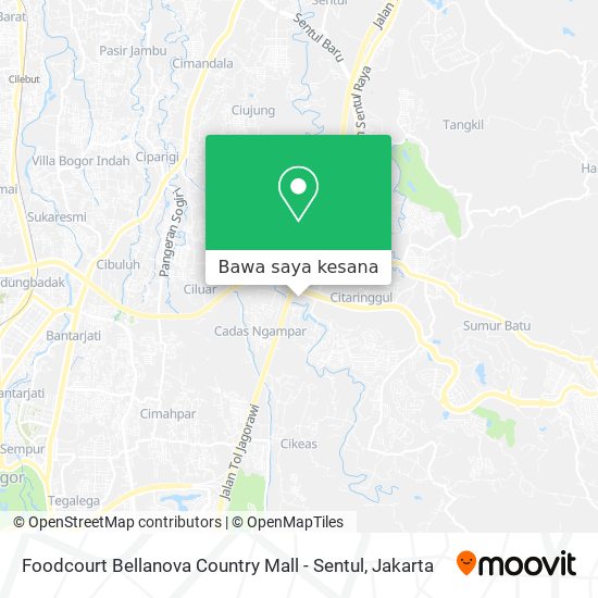 Peta Foodcourt Bellanova Country Mall - Sentul