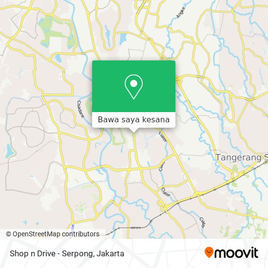 Peta Shop n Drive - Serpong