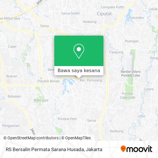 Peta RS Bersalin Permata Sarana Husada