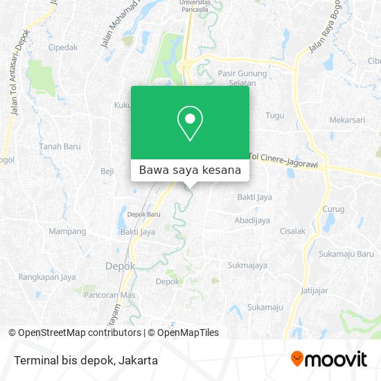 Peta Terminal bis depok