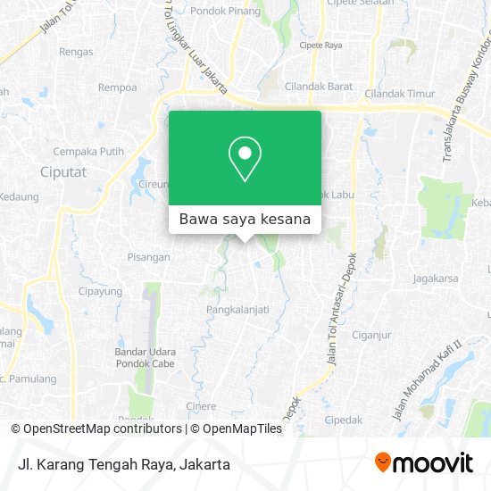 Peta Jl. Karang Tengah Raya