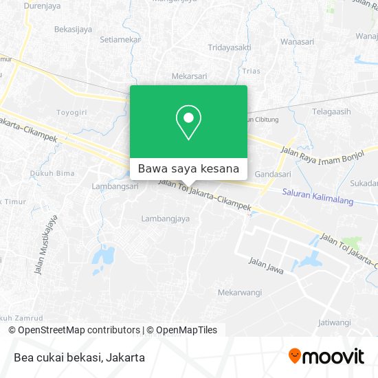 Peta Bea cukai bekasi