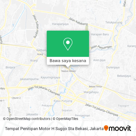 Peta Tempat Penitipan Motor H Sugijo Sta Bekasi