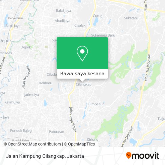 Peta Jalan Kampung Cilangkap
