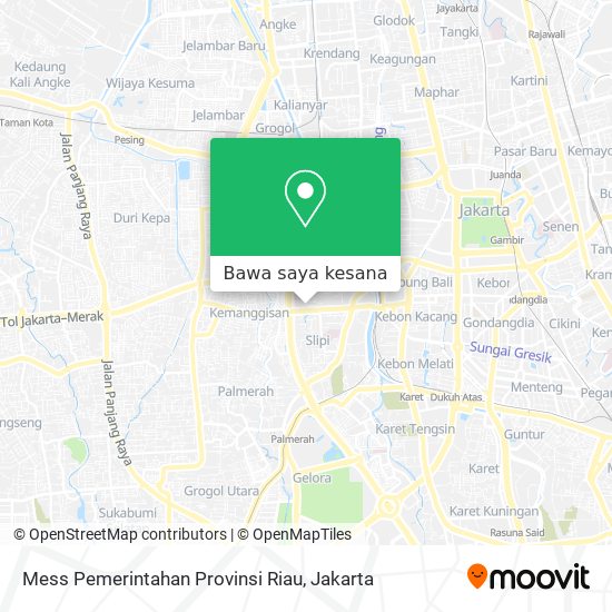 Peta Mess Pemerintahan Provinsi Riau