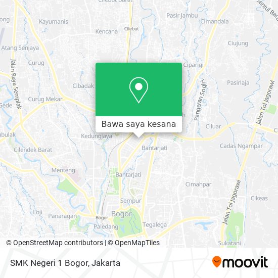 Peta SMK Negeri 1 Bogor