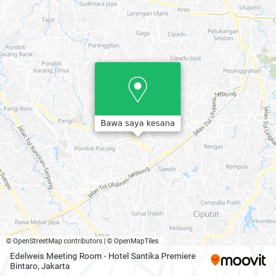 Peta Edelweis Meeting Room - Hotel Santika Premiere Bintaro