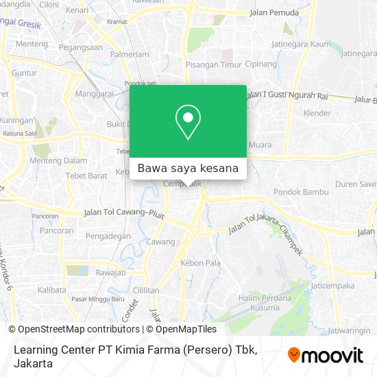 Peta Learning Center PT Kimia Farma (Persero) Tbk