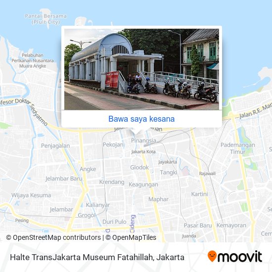 Peta Halte TransJakarta Museum Fatahillah